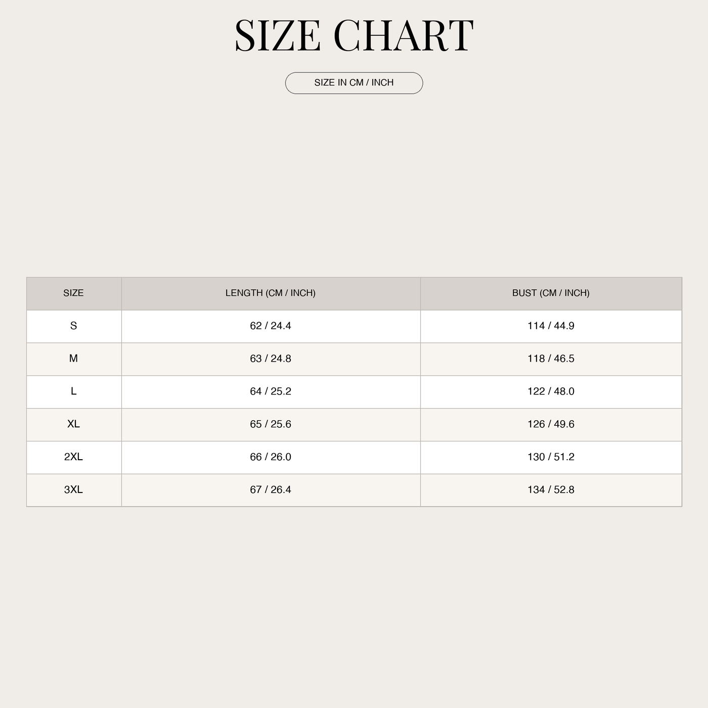 Women's Loose Knit Pullover Sweater – Textured with Relaxed Fit size chart