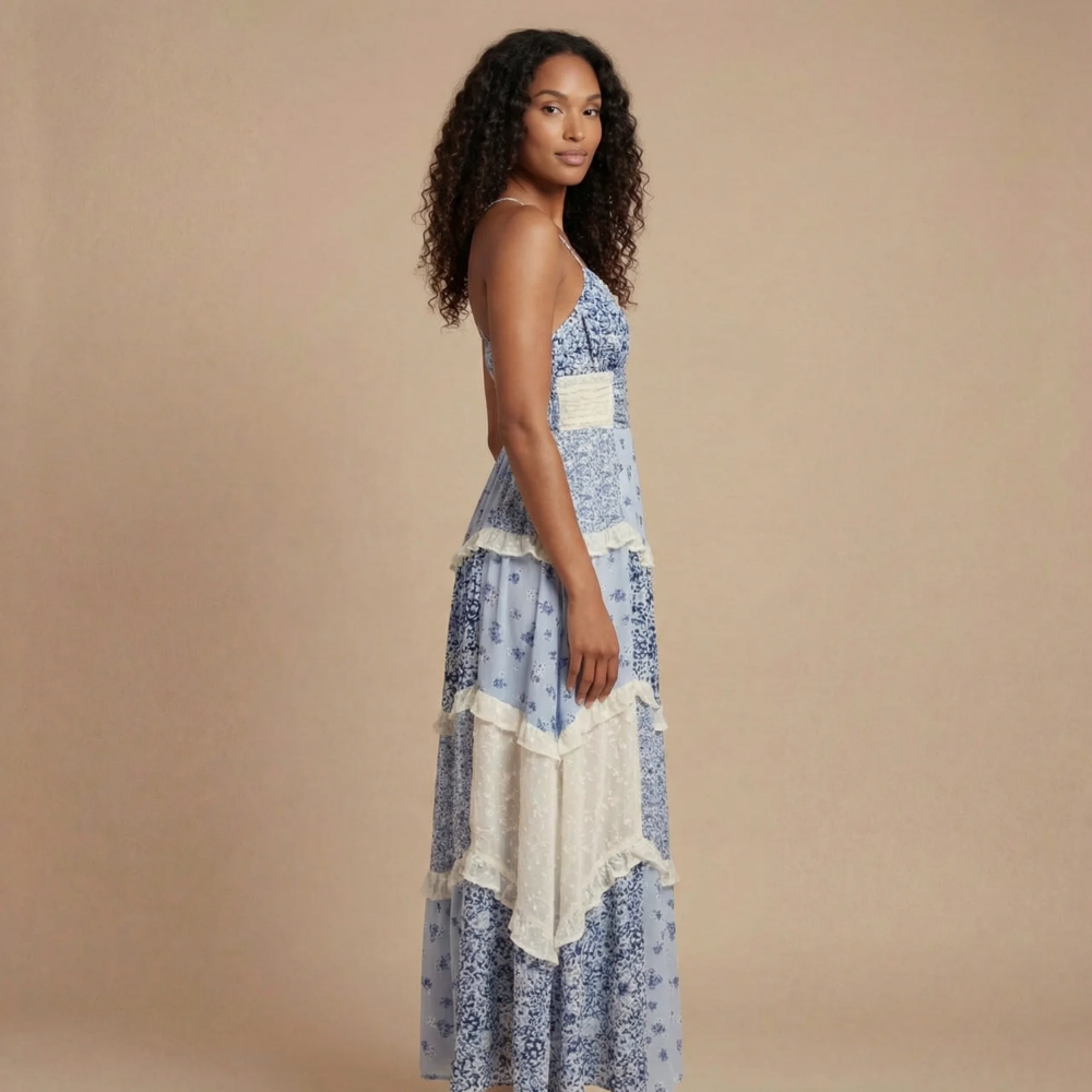 Women_s_s_Floral_Maxi_Dress_V_Neck_Tiered_Skirt_Smocked_Empire_Wais_3