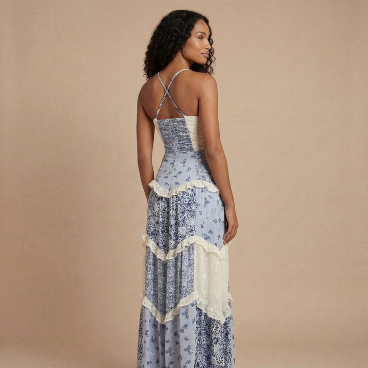 Women_s_s_Floral_Maxi_Dress_V_Neck_Tiered_Skirt_Smocked_Empire_Wais_4