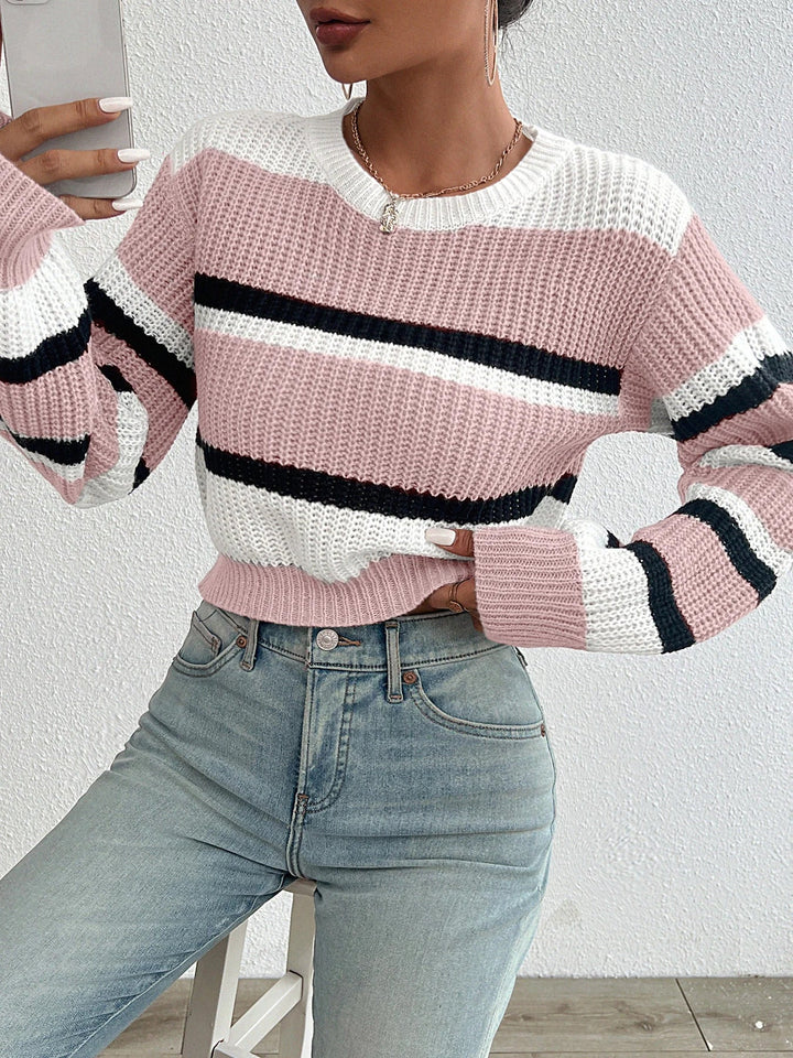 Women_s_s_Relaxed_Knit_Jumper_Colour_Blocking_Details_5
