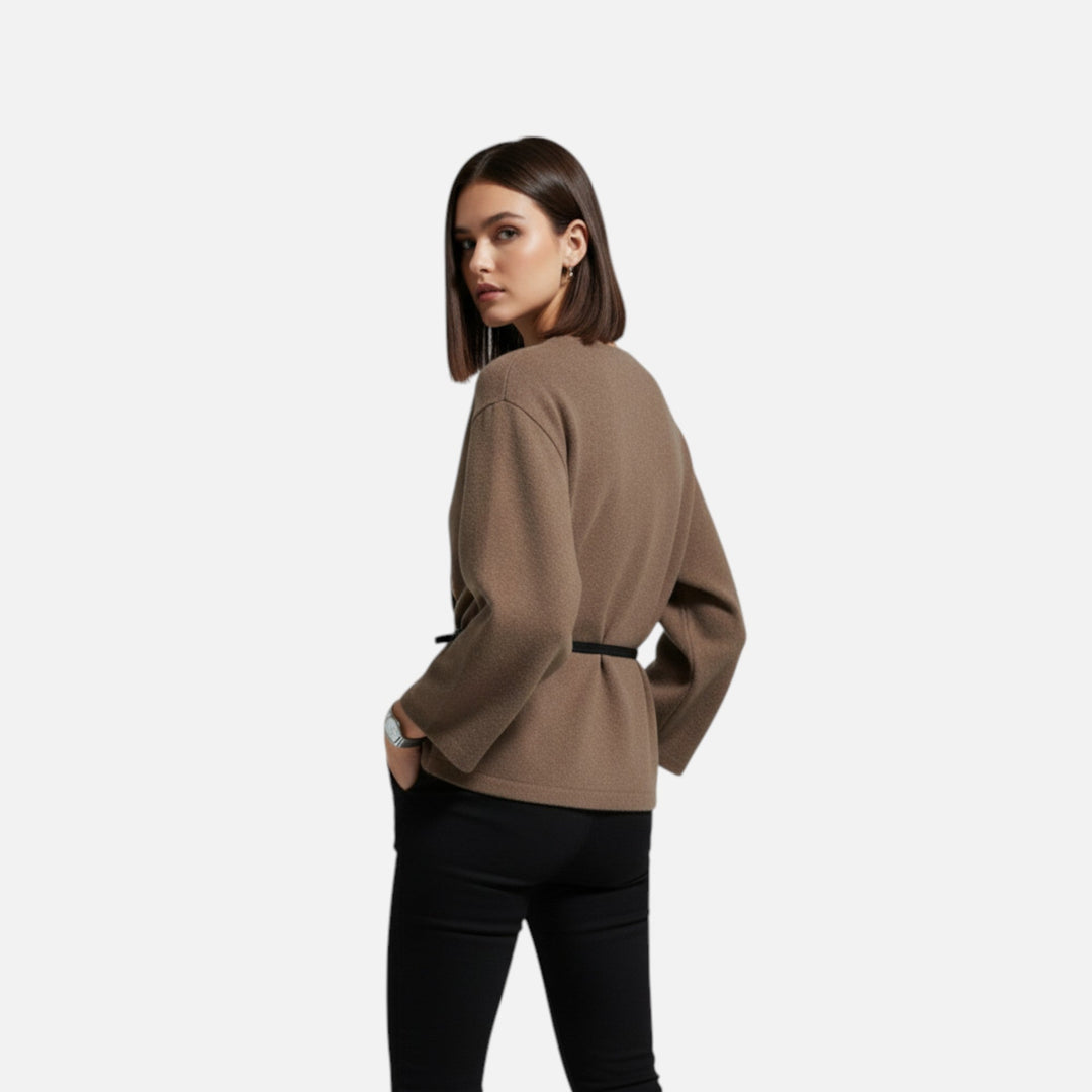 Women_s_s_Soft_Knit_Sweater_Tie_Waist_Crossover_Design_2