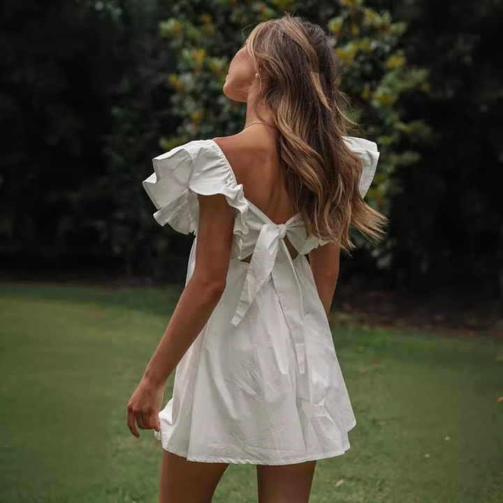 Womens_A_Line_Cotton_Summer_Mini_Dress_with_V_Neck_3