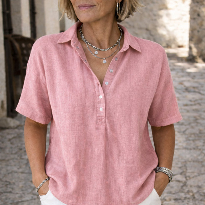 Womens_Airy_Elegant_Summer_Blouse_Loose_Fit_with_V_Neck_4