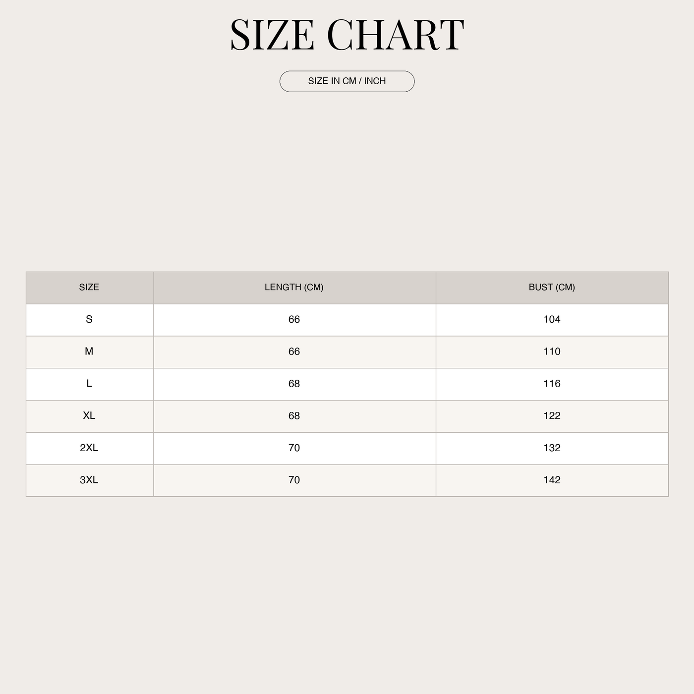Women's Airy Elegant Summer Blouse – Loose Fit with V-Neck size chart