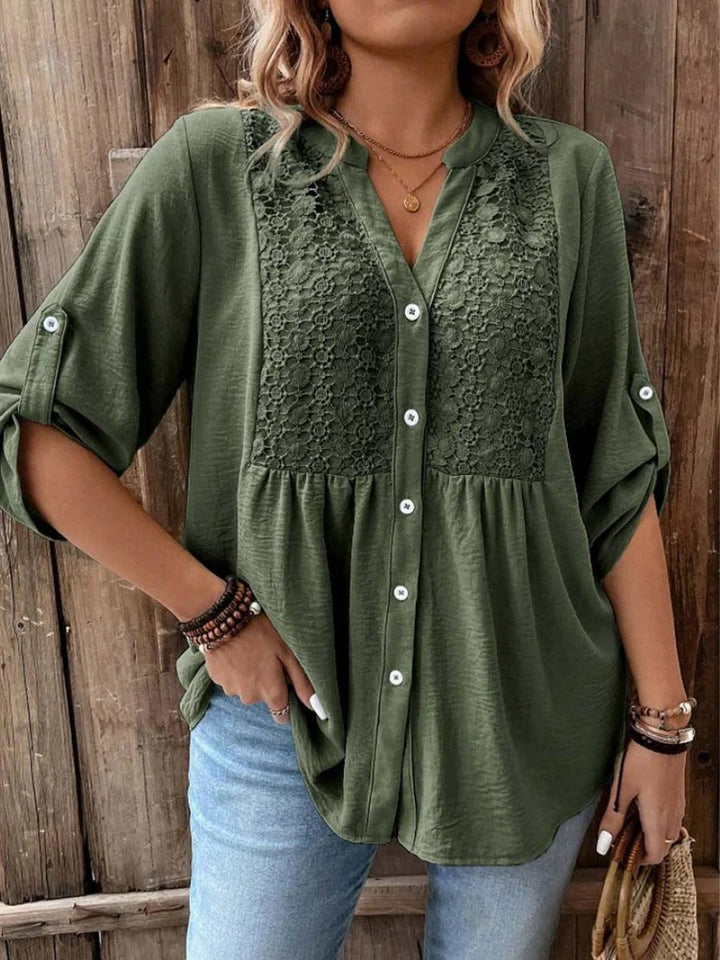 Womens_Blouse_V_Neck_with_Partial_Button_Front_3