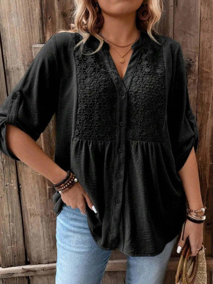 Womens_Blouse_V_Neck_with_Partial_Button_Front_4