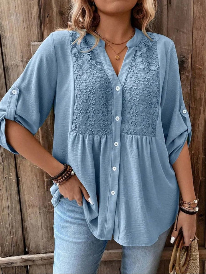 Womens_Blouse_V_Neck_with_Partial_Button_Front_5