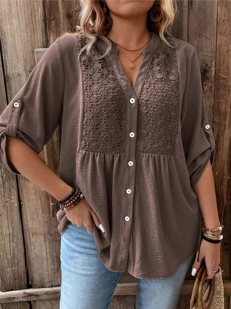 Womens_Blouse_V_Neck_with_Partial_Button_Front_6