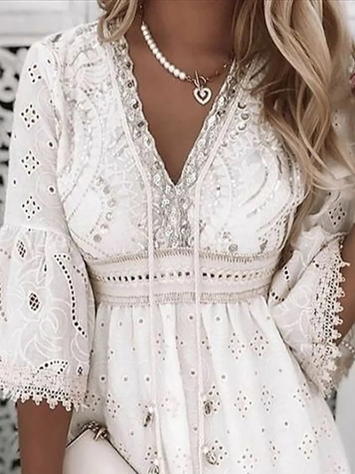 Womens_Boho_Mini_Dress_V_Neck_with_Lace_Bell_Sleeves_5