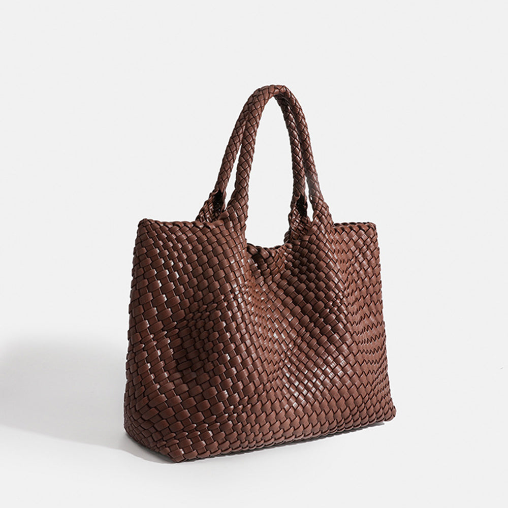 Women's Braided Shopper Shoulder Bag – Stylish and Practical with Double Handles 1
