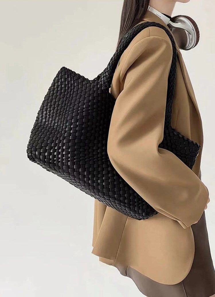 Women's Braided Shopper Shoulder Bag – Stylish and Practical with Double Handles 15