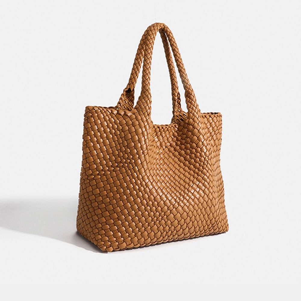 Women's Braided Shopper Shoulder Bag – Stylish and Practical with Double Handles 2