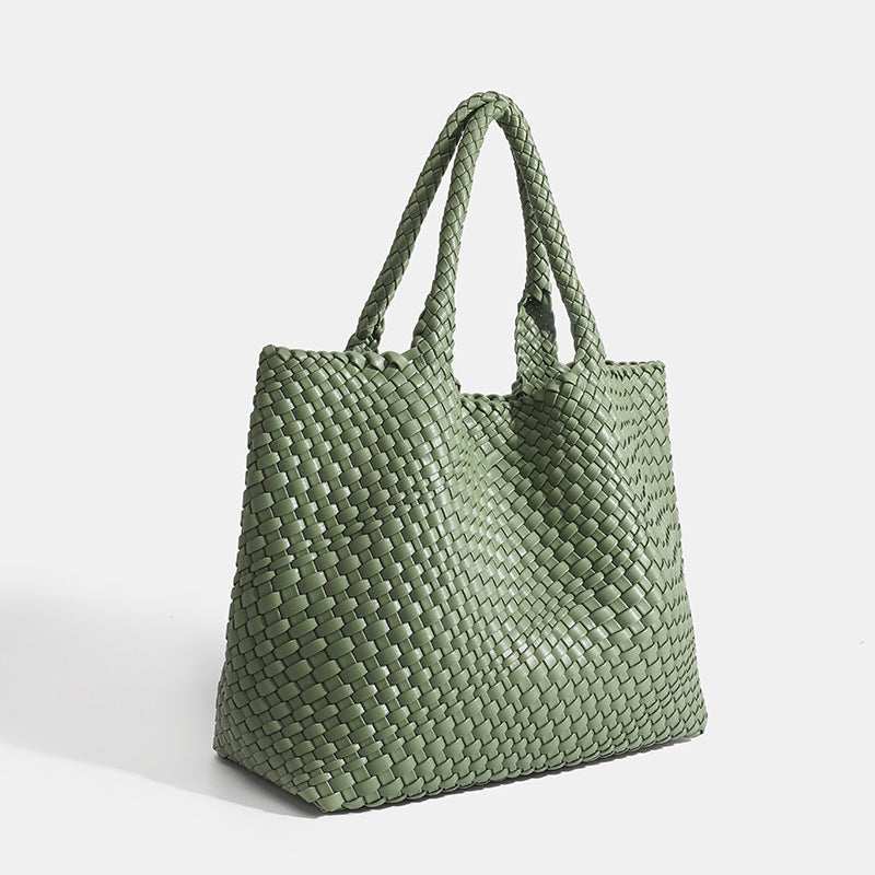 Women's Braided Shopper Shoulder Bag – Stylish and Practical with Double Handles 6
