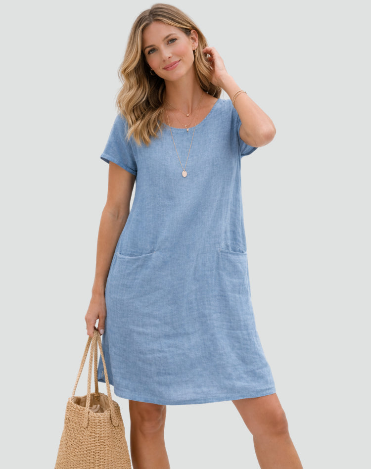 Womens_Breezy_Dress_Mini_Pockets_and_Short_Sleeve_Comfort_1