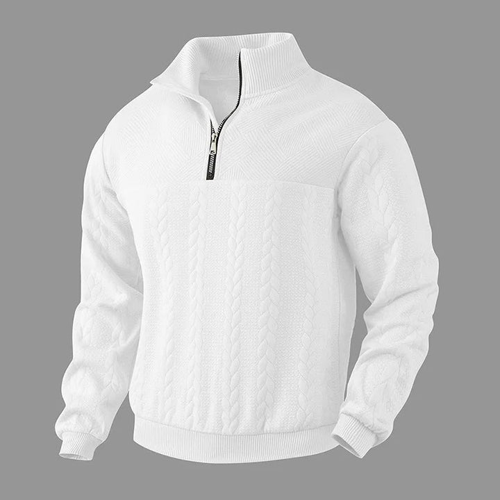 Womens_Cable_Knit_Sweater_High_Neck_Half_Zip_and_Hip_Length_15