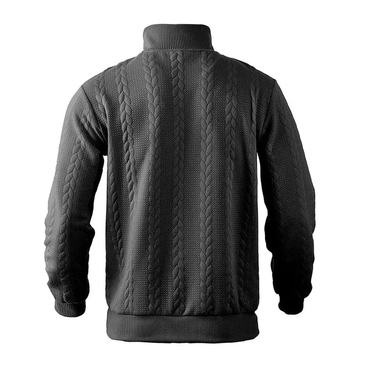 Womens_Cable_Knit_Sweater_High_Neck_Half_Zip_and_Hip_Length_3