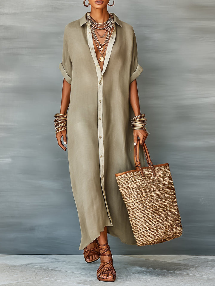 Womens_Casual_Maxi_Shirt_Dress_With_Relaxed_Fit_and_Short_Sleeves_1