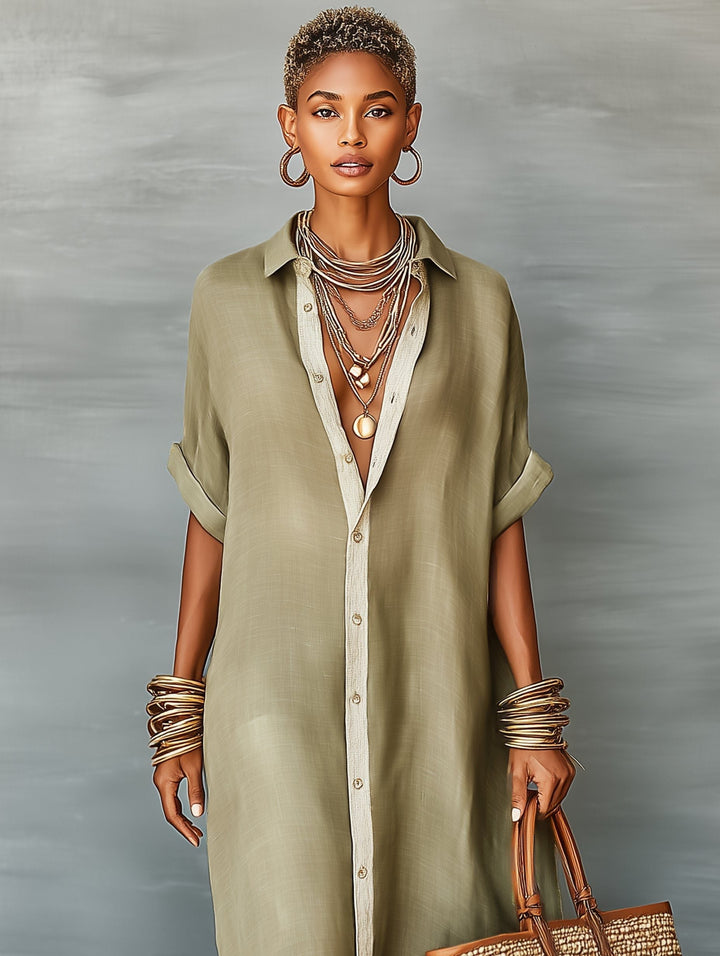 Womens_Casual_Maxi_Shirt_Dress_With_Relaxed_Fit_and_Short_Sleeves_3