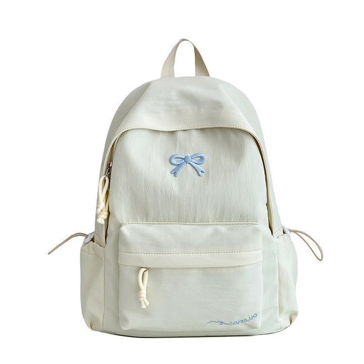 Women's Casual School Backpack – Functional and Stylish Accessory with Bow Embossing 3