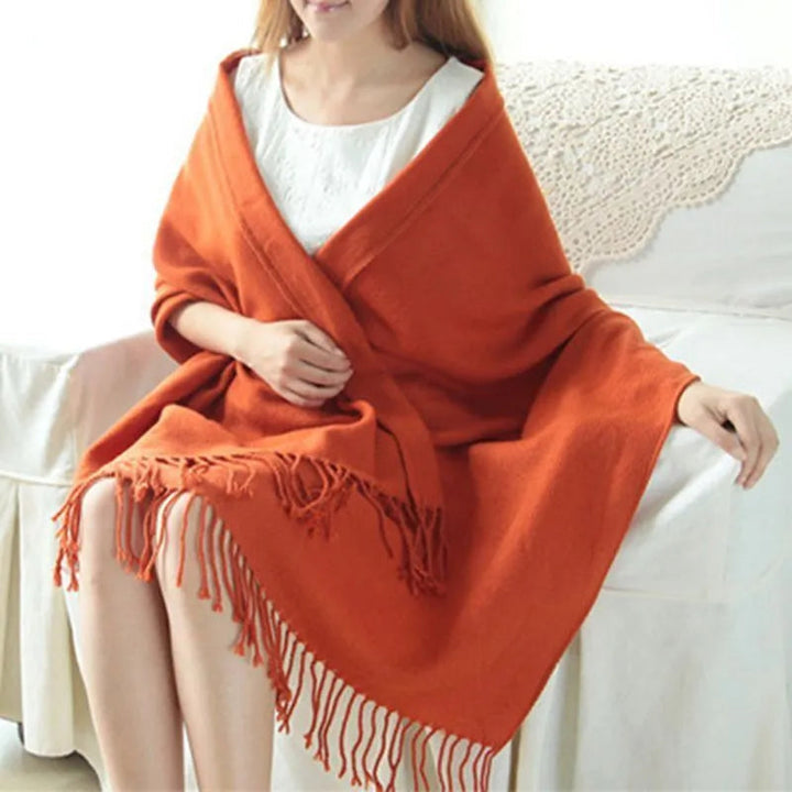 Women's Checked Scarf – Generous Format in Seven Attractive Colors 11