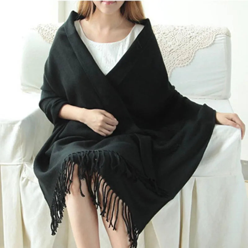 Women's Checked Scarf – Generous Format in Seven Attractive Colors 4