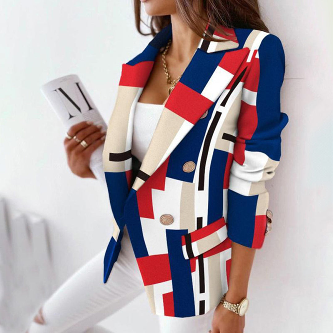 Womens_Checkered_Blazer_Tailored_double_breasted_with_buttons_5