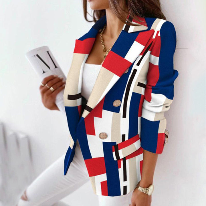 Womens_Checkered_Blazer_Tailored_double_breasted_with_buttons_5