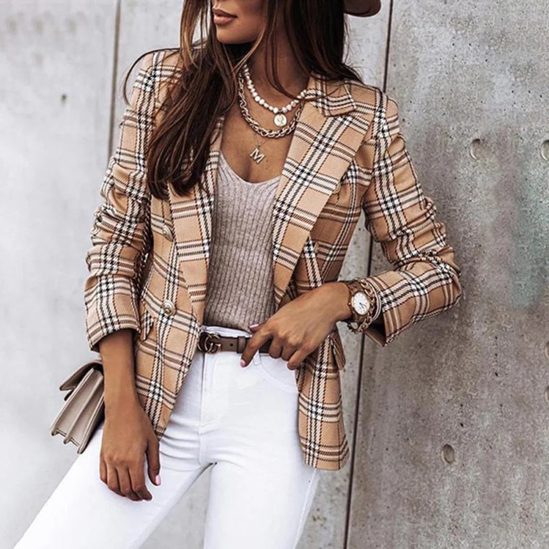 Womens_Checkered_Blazer_Tailored_double_breasted_with_buttons_8