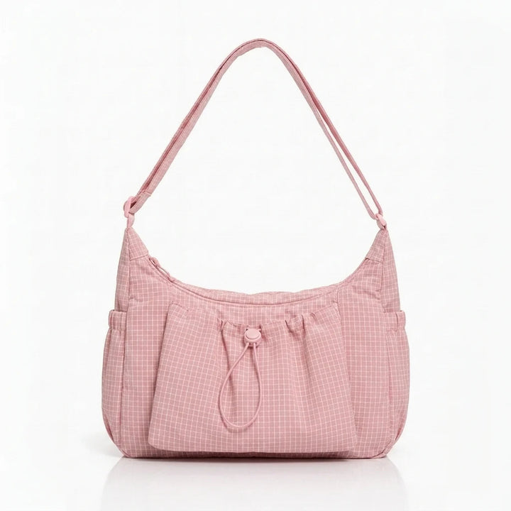 Women's Checkered Shoulder Bag – Spacious 10