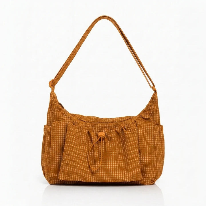 Women's Checkered Shoulder Bag – Spacious 13