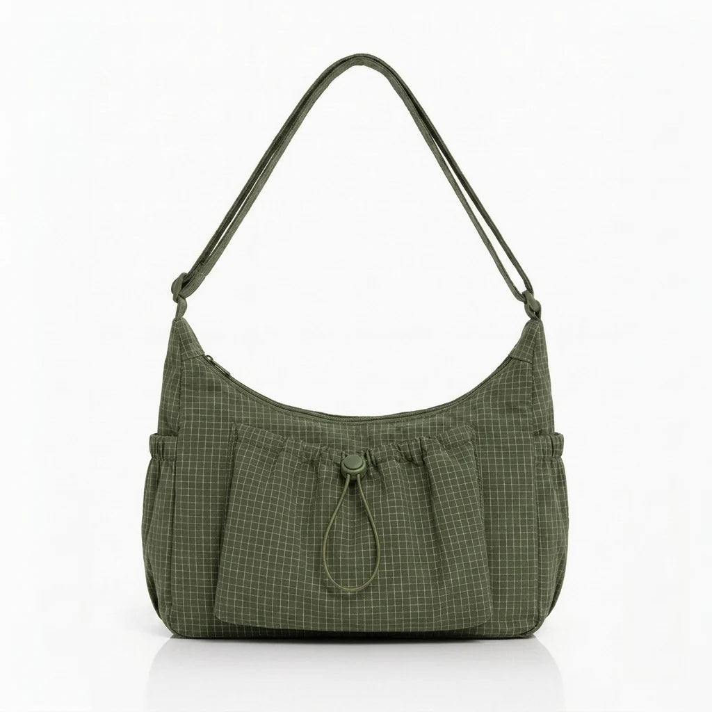 Women's Checkered Shoulder Bag – Spacious 9