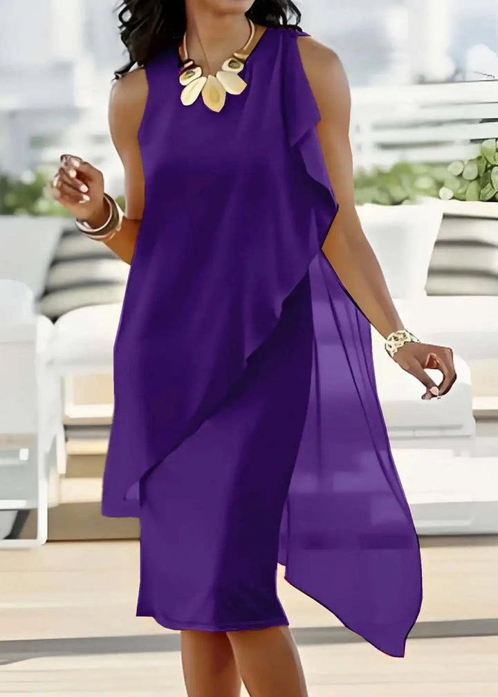 Womens_Chiffon_Sleeveless_Midi_Shift_Dress_Lightweight_Feel_2