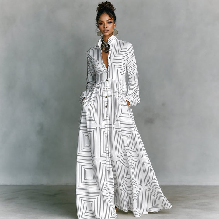 Womens_Classic_Pleated_Maxi_Dress_Long_Sleeve_for_Summer_Parties_1