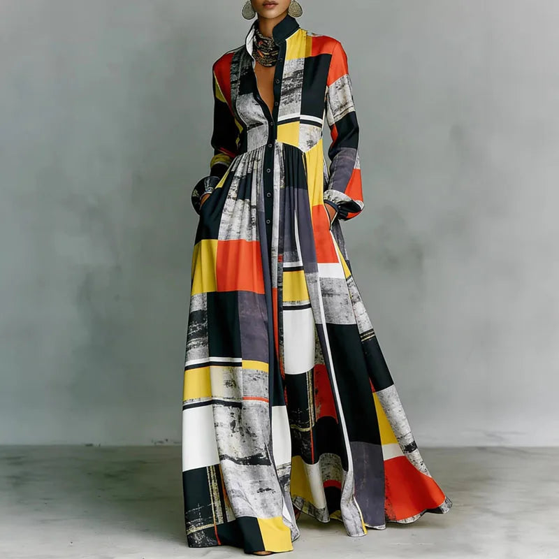Womens_Classic_Pleated_Maxi_Dress_Long_Sleeve_for_Summer_Parties_13