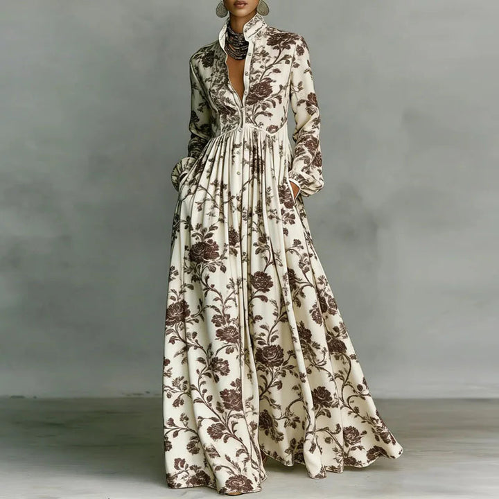 Womens_Classic_Pleated_Maxi_Dress_Long_Sleeve_for_Summer_Parties_6