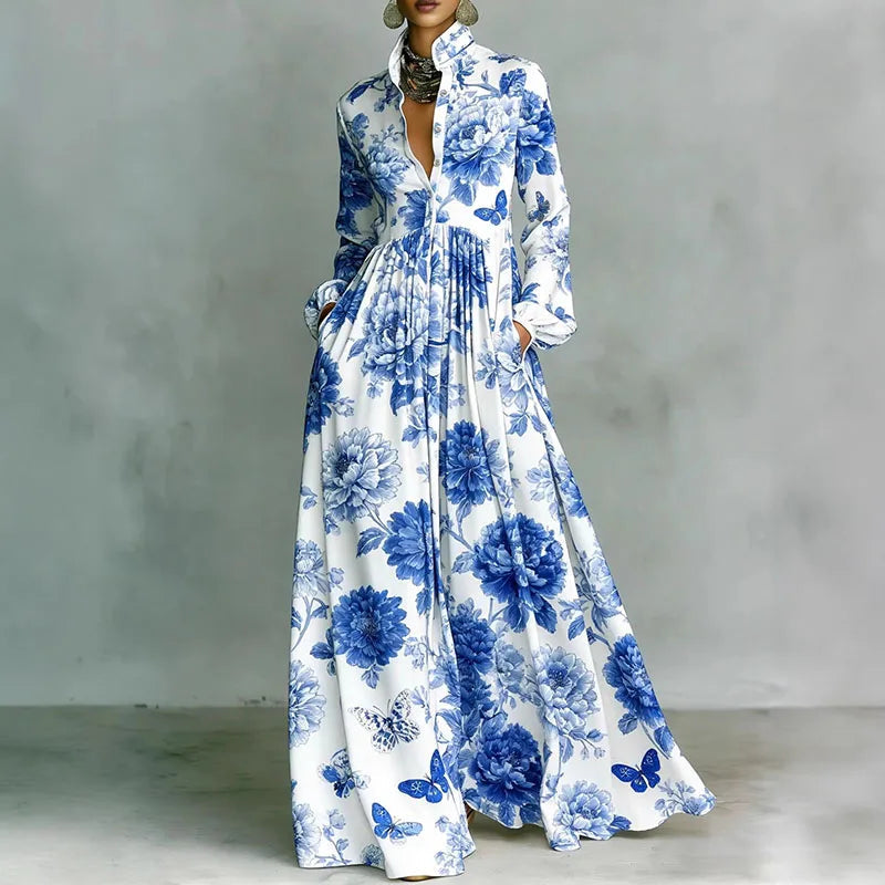 Womens_Classic_Pleated_Maxi_Dress_Long_Sleeve_for_Summer_Parties_9