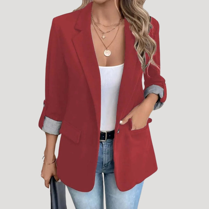 Womens_Classic_Single_Breasted_Roll_Up_Blazer_Tailored_3