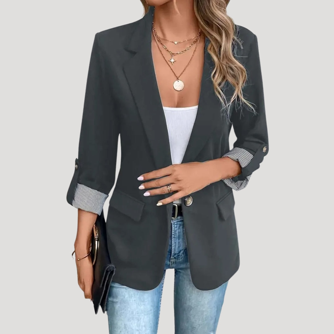 Womens_Classic_Single_Breasted_Roll_Up_Blazer_Tailored_5