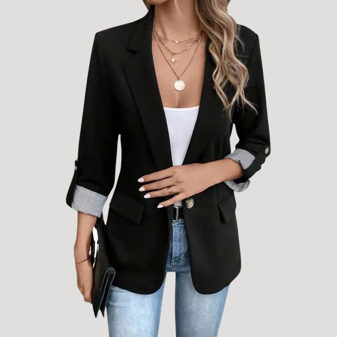 Womens_Classic_Single_Breasted_Roll_Up_Blazer_Tailored_6