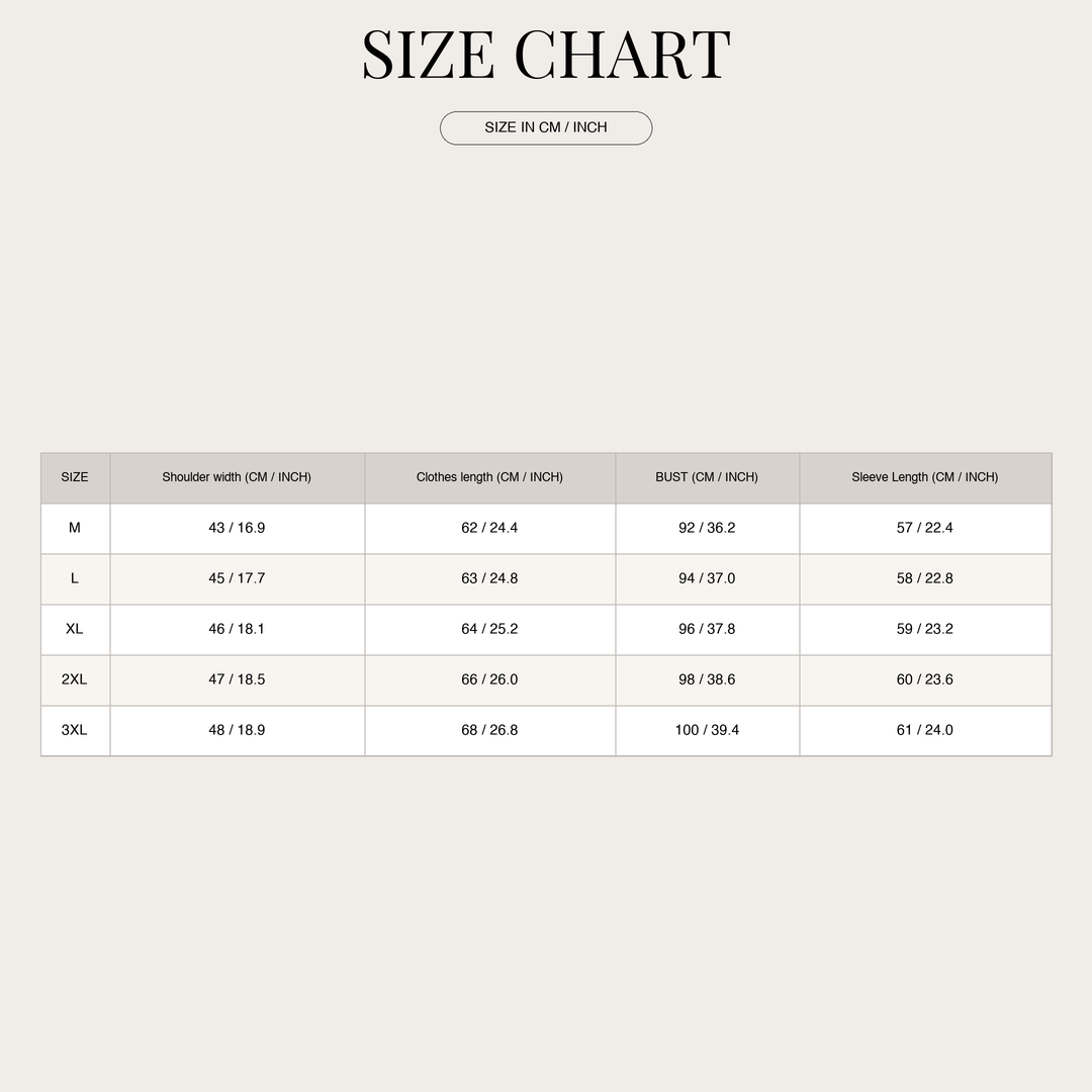 Men's Distinctive Knit Sweater – Modern color-block style size chart