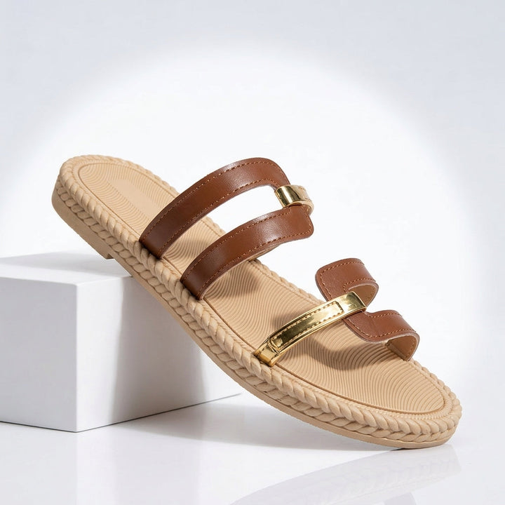 Womens_Comfort_Slides_Wide_Strap_with_Cushioned_Flat_Sole_1
