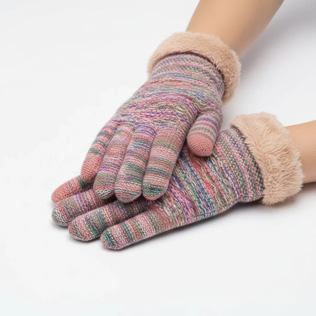 Women's Comfortable Gloves – With Touchscreen Functionality and Cable Pattern with Warm Fleece Lining 11