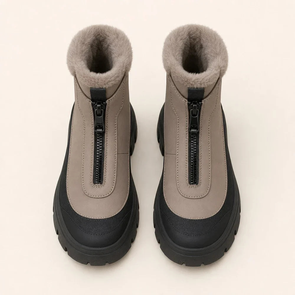 Women's Comfortable Winter Boots – Warm Lined with Zipper and Damping Sole 3