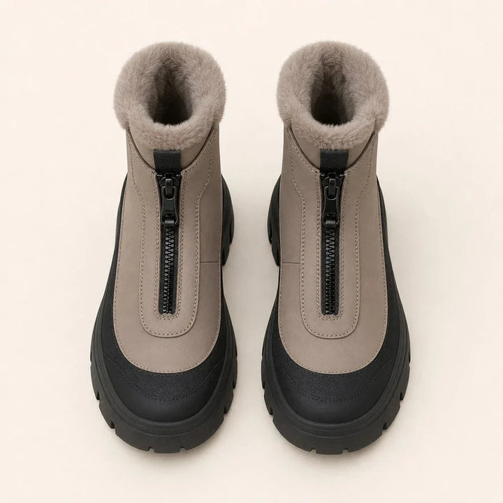Women's Comfortable Winter Boots – Warm Lined with Zipper and Damping Sole 3