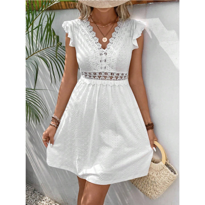 Womens_Cotton_Dress_Embroidered_Eyelet_Lilac_Summer_1
