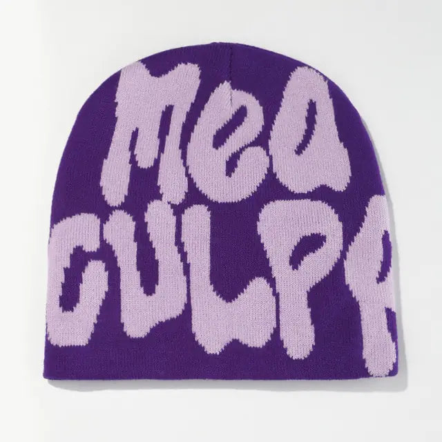 Women's Cozy Warm Knitted Hat – With Color Blocks 1