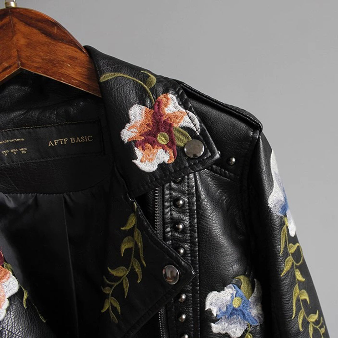 Womens_Daring_Biker_Jacket_Floral_Motifs_and_Stud_Details_5