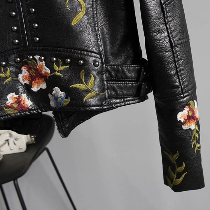 Womens_Daring_Biker_Jacket_Floral_Motifs_and_Stud_Details_7