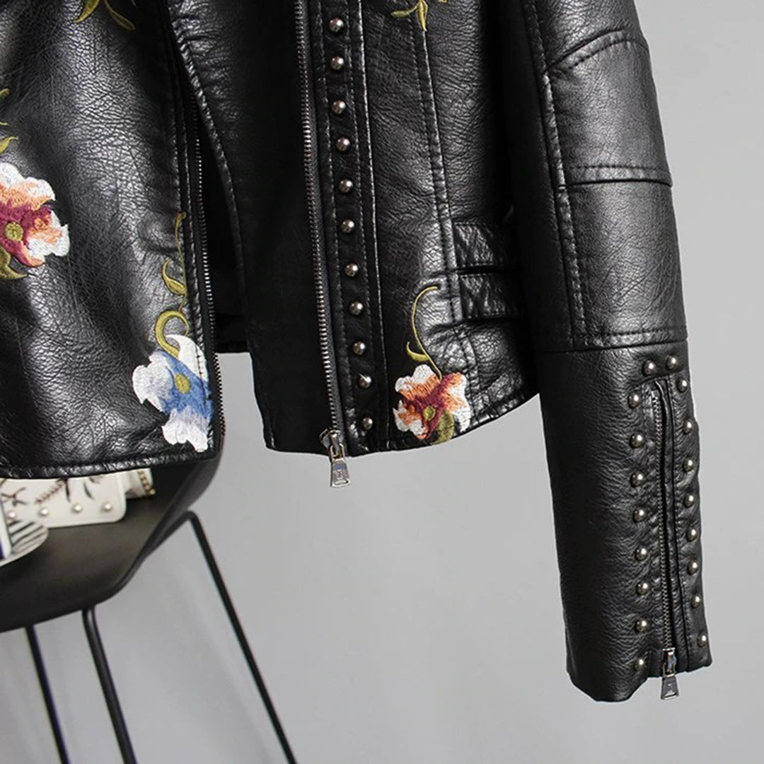 Womens_Daring_Biker_Jacket_Floral_Motifs_and_Stud_Details_8