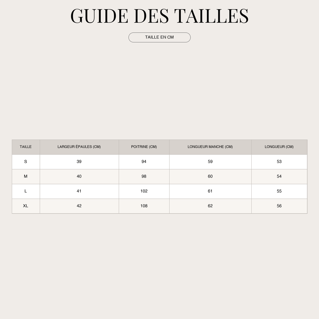 Veste Biker Audacieuse en Cuir pour Femme – Motifs Floraux et Détails Cloutés size chart